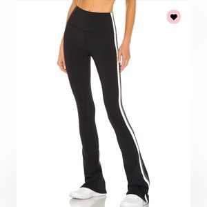 Splits59 Raquel High Waist Flare Legging Black/White/Heather Grey Size XS